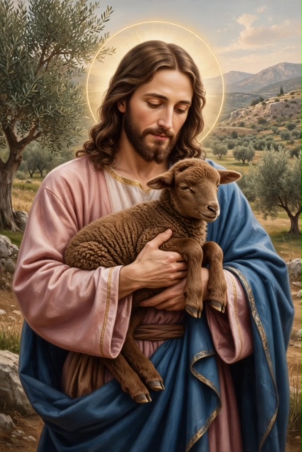 Jesus Christ, a good shepherd